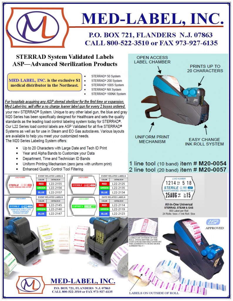 ASP STERILIZATION LABELS VALIDATION
